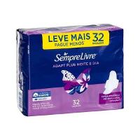 Absorvente Sempre Livre Adapt Plus Noite E Dia Suave Com Abas E 32 Unidades - 3