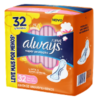ABSORVENTE ALWAYS SUPER PROTEÇÃO COBERTURA SUAVE COM ABAS 32 UNIDADES LEVE MAIS POR MENOS - 2
