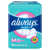 Always Pink Proteção Total Suave Com Abas Absorvente 8 Uni - 1