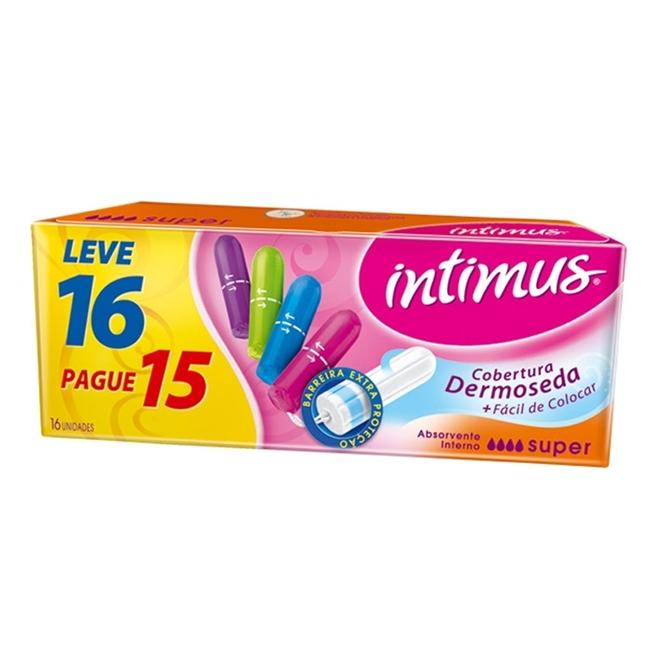 ABSORVENTE INTERNO INTIMUS MÉDIO 16 UNIDADES LEVE MAIS POR MENOS - 2