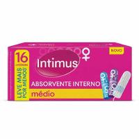 ABSORVENTE INTERNO INTIMUS MÉDIO 16 UNIDADES LEVE MAIS POR MENOS - 1