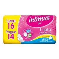 ABSORVENTE INTIMUS TRIPLA PROTEÇÃO COBERTURA SUAVE COM ABAS PAGUE 14 E LEVE 16 UNIDADES - 1