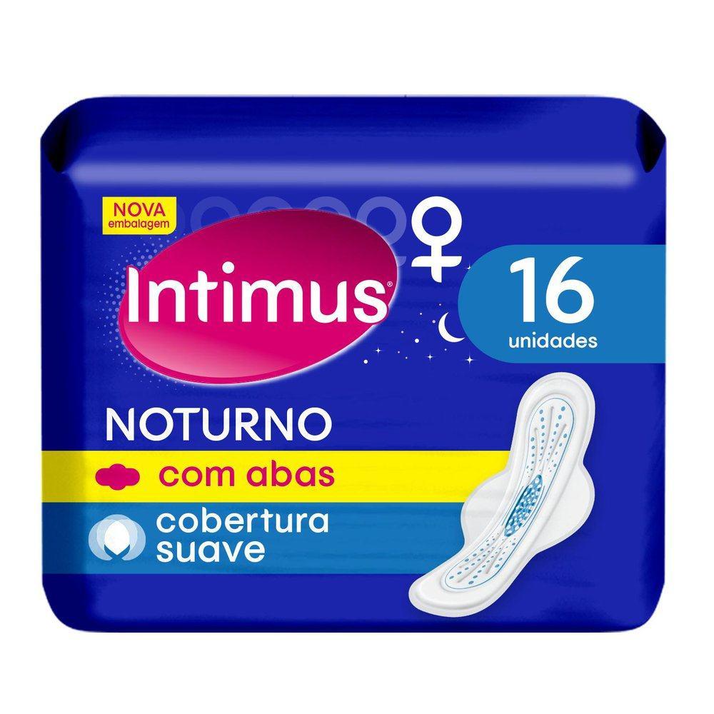 ABSORVENTE INTIMUS NOTURNO COBERTURA SUAVE COM ABAS 16 UNIDADES - 2