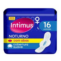 ABSORVENTE INTIMUS NOTURNO COBERTURA SUAVE COM ABAS 16 UNIDADES - 2