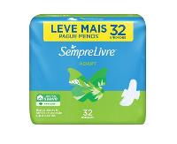 ABSORVENTE SEMPRE LIVRE SUAVE COM ABAS COM 32 UNIDADES - 1