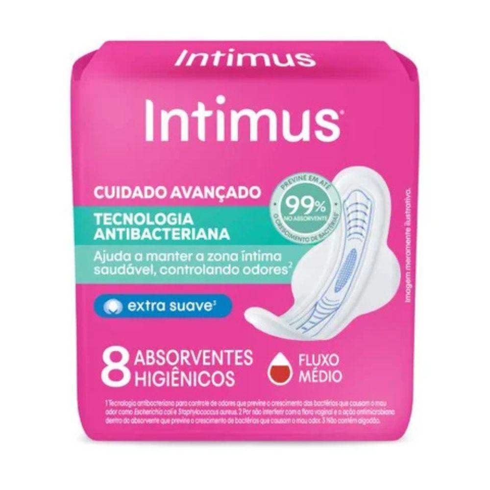 Absorventes Intimus Antibacteriano Ultrafino C/Abas 8 Uni - 1
