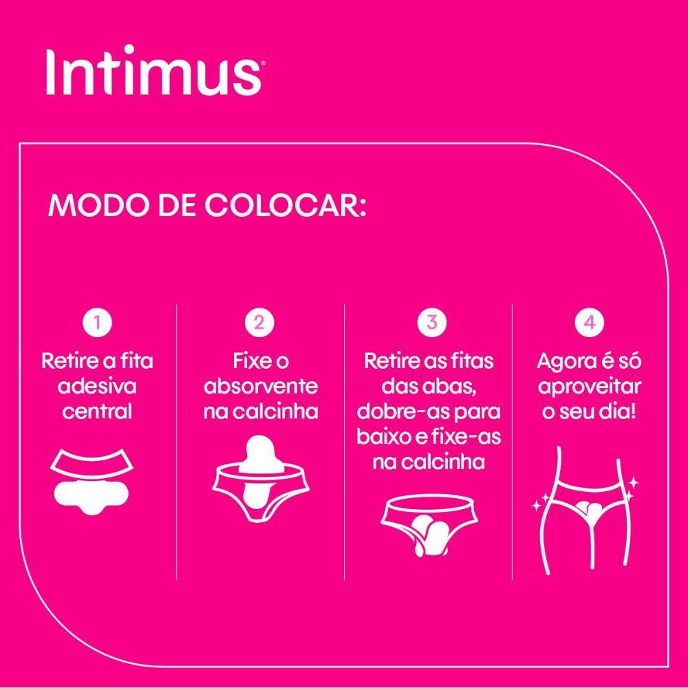 Absorventes Intimus Antibacteriano Ultrafino C/Abas 8 Uni - 4