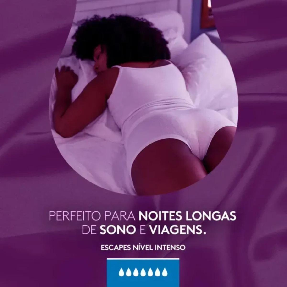 Absorvente Poise Sem Abas Noturno Intenso Com 8 Unidades - 3