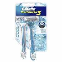 APARELHO DE BARBEAR DESCARTÁVEL GILLETTE PRESTOBARBA 3 COOL - 2 UNIDADES - 1