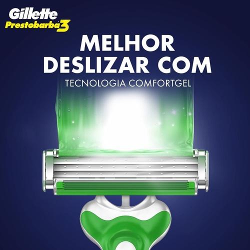 APARELHO DE BARBEAR DESCARTÁVEL GILLETTE PRESTOBARBA 3 SENSITIVE 2 UNIDADES - 3