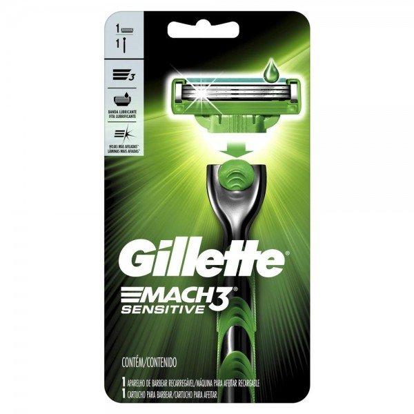 APARELHO DE BARBEAR GILLETTE MACH3 SENSITIVE COM 1 UNIDADE - 1