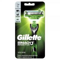 APARELHO DE BARBEAR GILLETTE MACH3 SENSITIVE COM 1 UNIDADE - 1