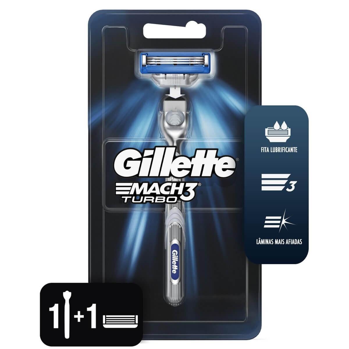 Aparelho de Barbear Gillette Mach 3 Corpo 1 Unidade - 1