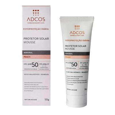 Adcos Mousse Mineral FPS50 Tonalizante Peach 40G