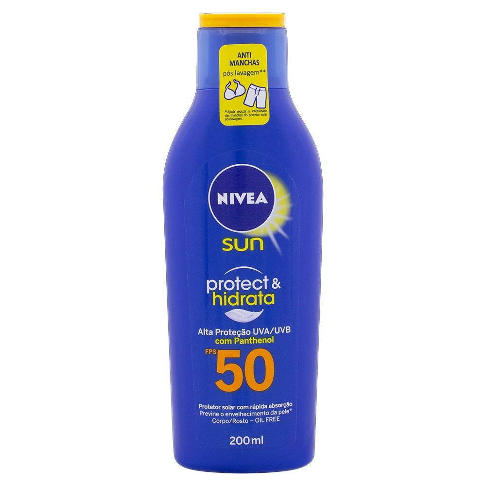 PROTETOR SOLAR NIVEA SUN PROTECT & HIDRATA FPS50 200ML - 1