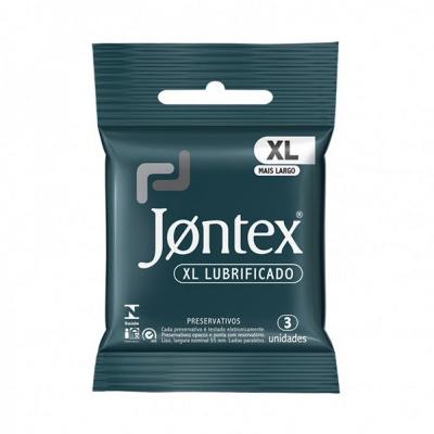 Preservativo lubrificado jontex xl com 3 unidades