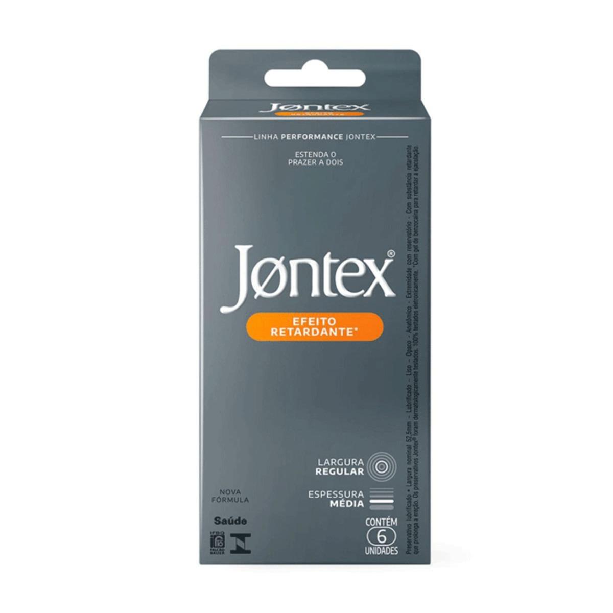 Jontex Preservativo Efeito Retardante  com 6 Unidades - 1