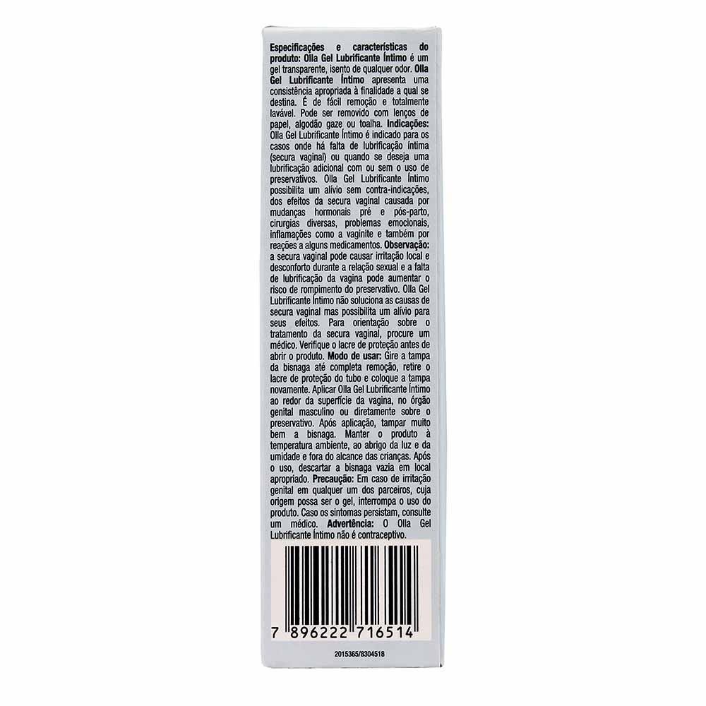GEL LUBRIFICANTE ÍNTIMO OLLA 50G - 3
