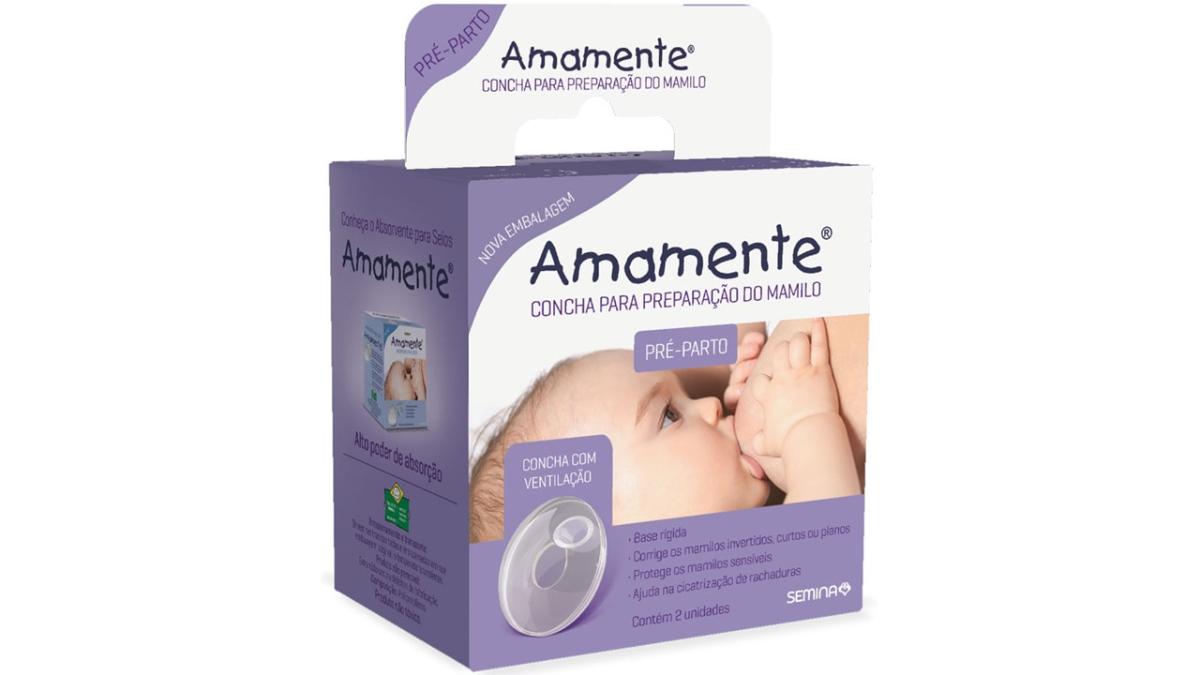 CONCHA PARA PREPARAÇÃO DO MAMILO AMAMENTE C/ 2 UNIDADES - 1