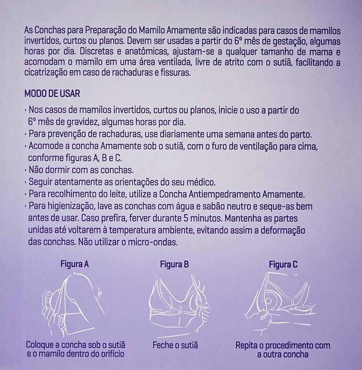 CONCHA PARA PREPARAÇÃO DO MAMILO AMAMENTE C/ 2 UNIDADES - 2