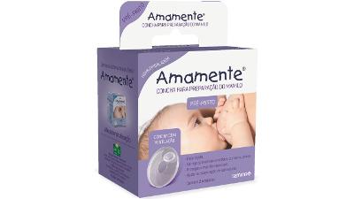 CONCHA PARA PREPARAÇÃO DO MAMILO AMAMENTE C/ 2 UNIDADES