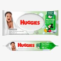 LENÇO UMEDECIDO HUGGIES MAX CLEAN 48 UNIDADES - 1