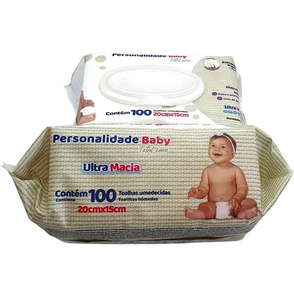 LENÇO UMEDECIDO PERSONALIDADE BABY 100 UNIDADES - 1