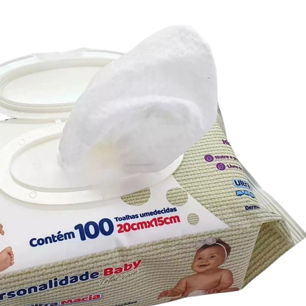 LENÇO UMEDECIDO PERSONALIDADE BABY 100 UNIDADES - 3
