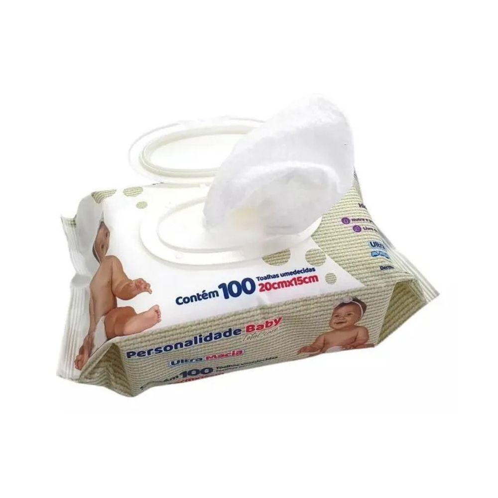 LENÇO UMEDECIDO PERSONALIDADE BABY 100 UNIDADES - 4