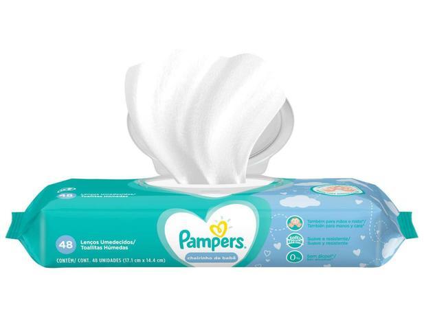 LENÇOS UMEDECIDOS PAMPERS CHEIRINHO DE BEBÊ 48 UNIDADES - 2