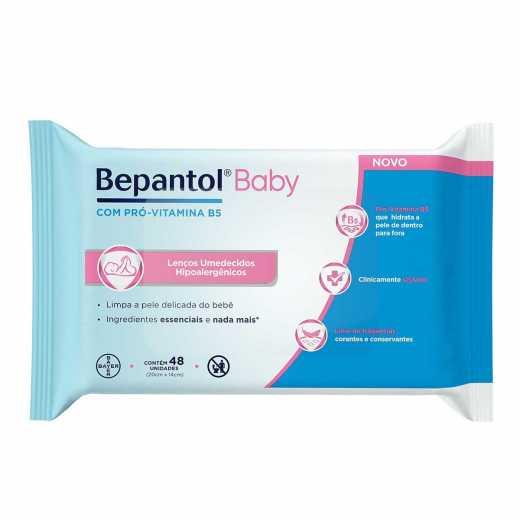 LENÇO UMEDECIDO BEPANTOL BABY PRÓ-VITAMINA B5 48 UNIDADES - 1
