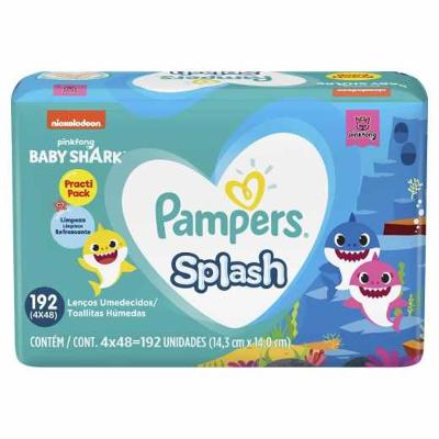 LUMEDECIDO PAMPERS SPLASH BABY SHARK 192 UNIDADES