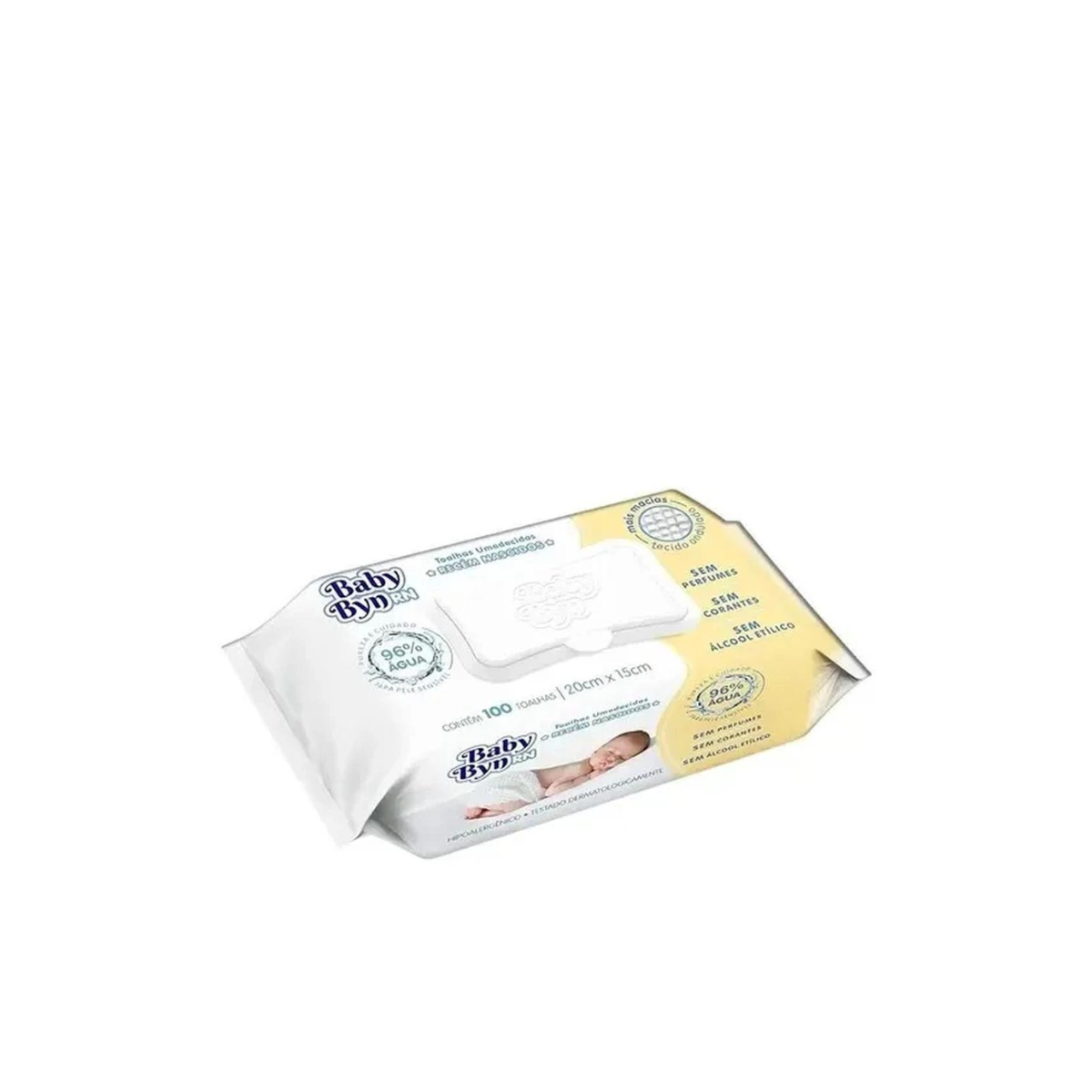 Lenços Umedecidos Baby Byn Rn 100 Toalhinhas Recém Nascido - 1