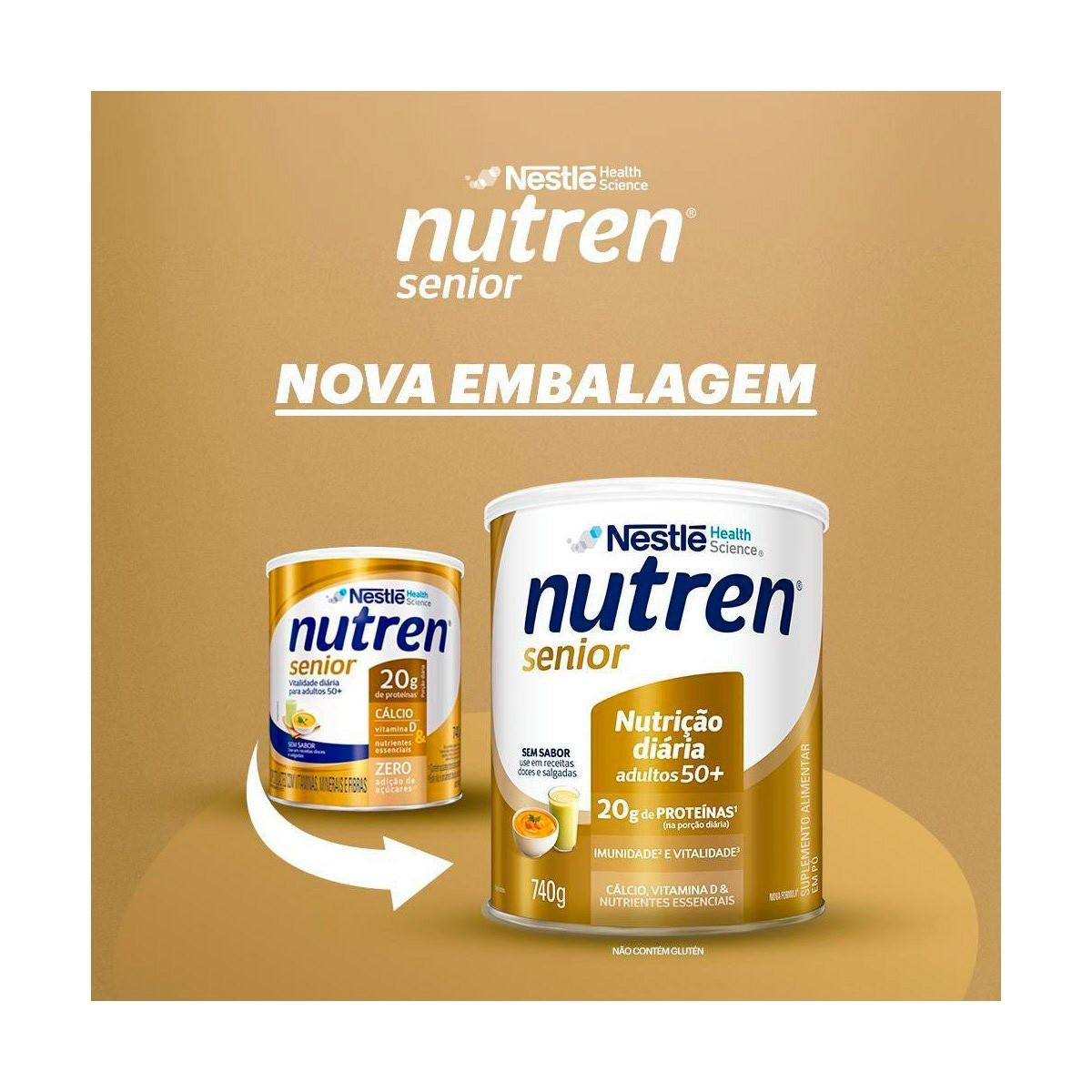 Complemento Alimentar Nutren Senior Sem Sabor 370g - 2