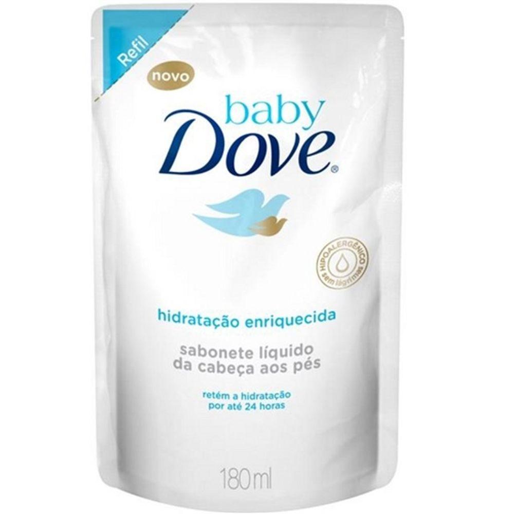 REFIL SABONETE LÍQUIDO DOVE BABY HIDRATAÇÃO ENRIQUECIDA 180ML - 1