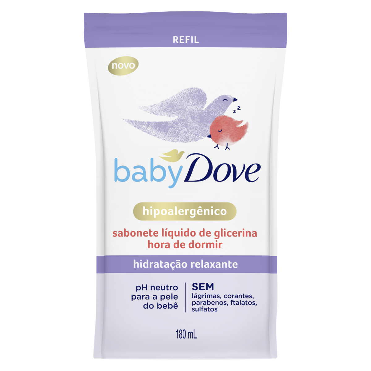 Sabonete Líquido Baby Dove Hidratação Relaxante Refil com 180ml - 2