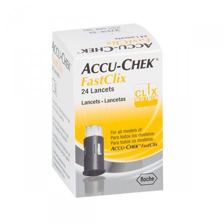 Lancetas Accu-Chek Fastclix Controle de Glicose com 24 Lancetas - 1