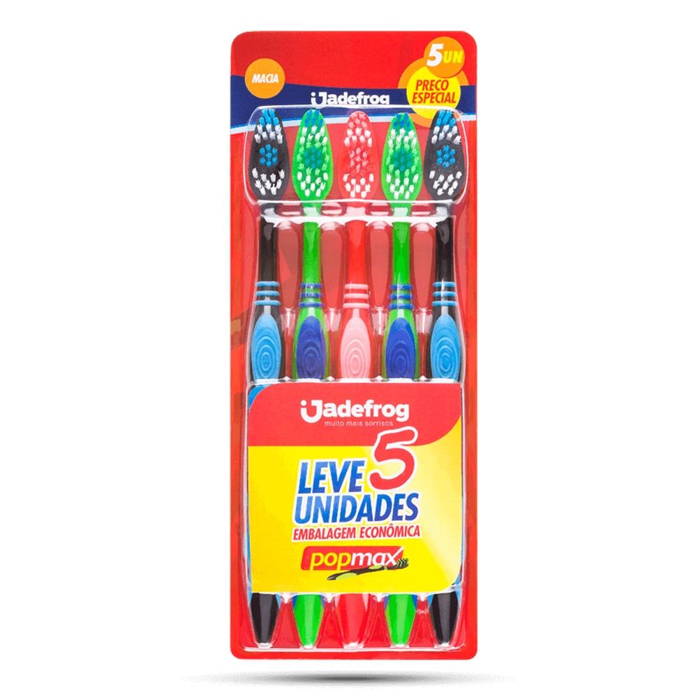 ESCOVA DENTAL JADEFROG POPMAX 5 UNIDADES - 1