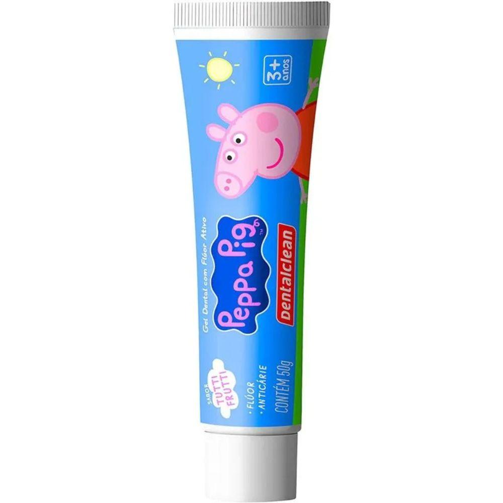 CREME DENTAL DENTALCLEAN INFANTIL PEPPA PIG 50G - SABOR TUTTI FRUTTI + ESCOVA DE DENTES COM CERDAS MACIAS - 4