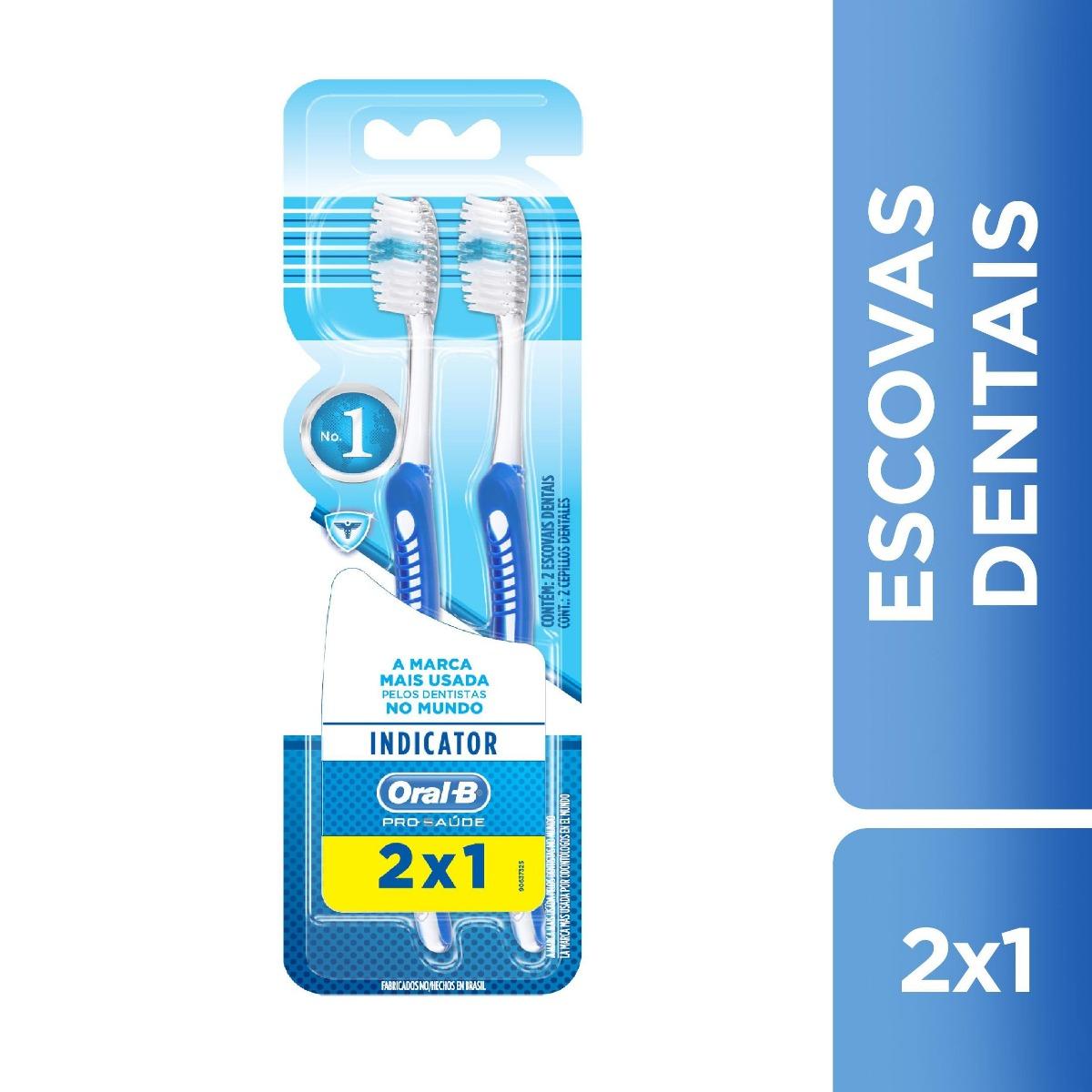 ESCOVA DENTAL ORAL-B INDICATOR PLUS Nº40 - LEVE 2 PAGUE 1 - 2 UNIDADES - 1