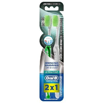 ESCOVA DE DENTAL ORAL-B PRO-SAÚDE ULTRAFINO 2 UNIDADES
