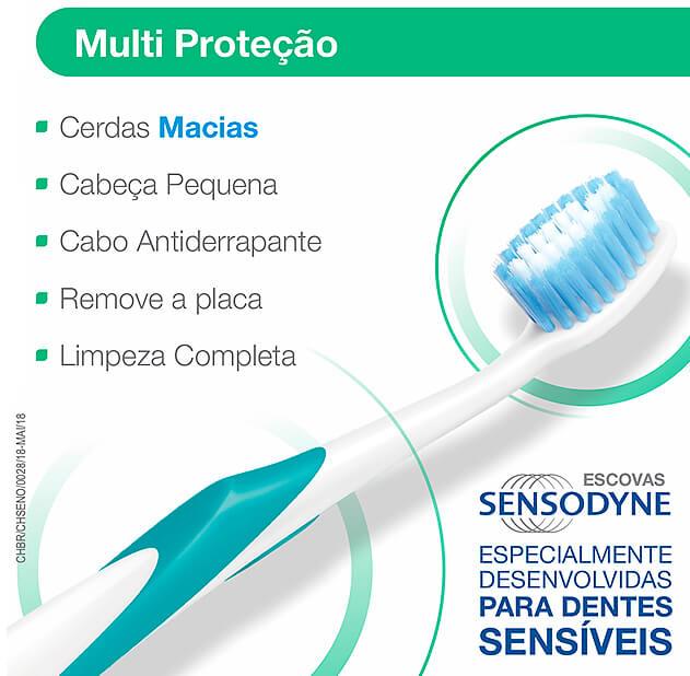 ESCOVA DENTAL SENSODYNE MULTI PROTEÇÃO 1 UNIDADE - 2