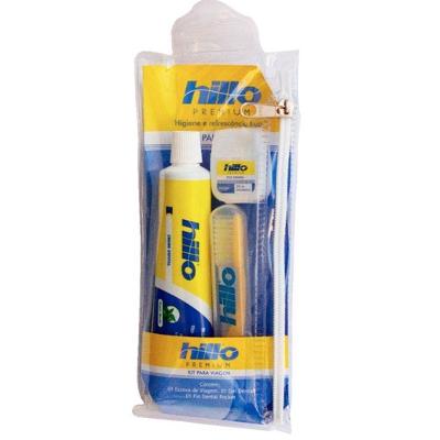 Kit Viagem Escova Dental + Creme Dental + Fio Dental Hillo