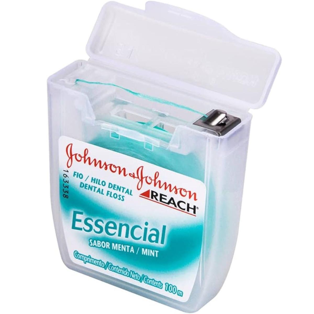 Fio Dental Johnson's Reach Essencial Sabor Menta 100 Metros - 3