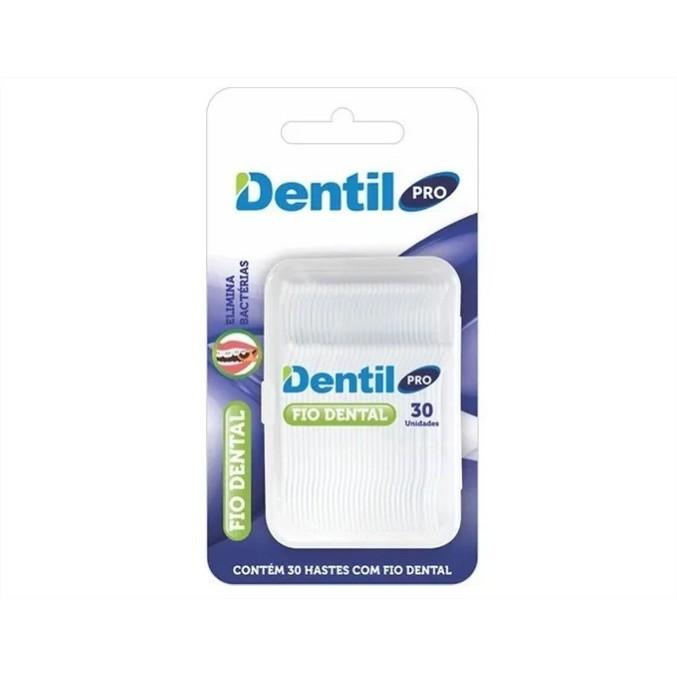Fio Dental Com Haste Dentil Pro 30 Unidades - 1
