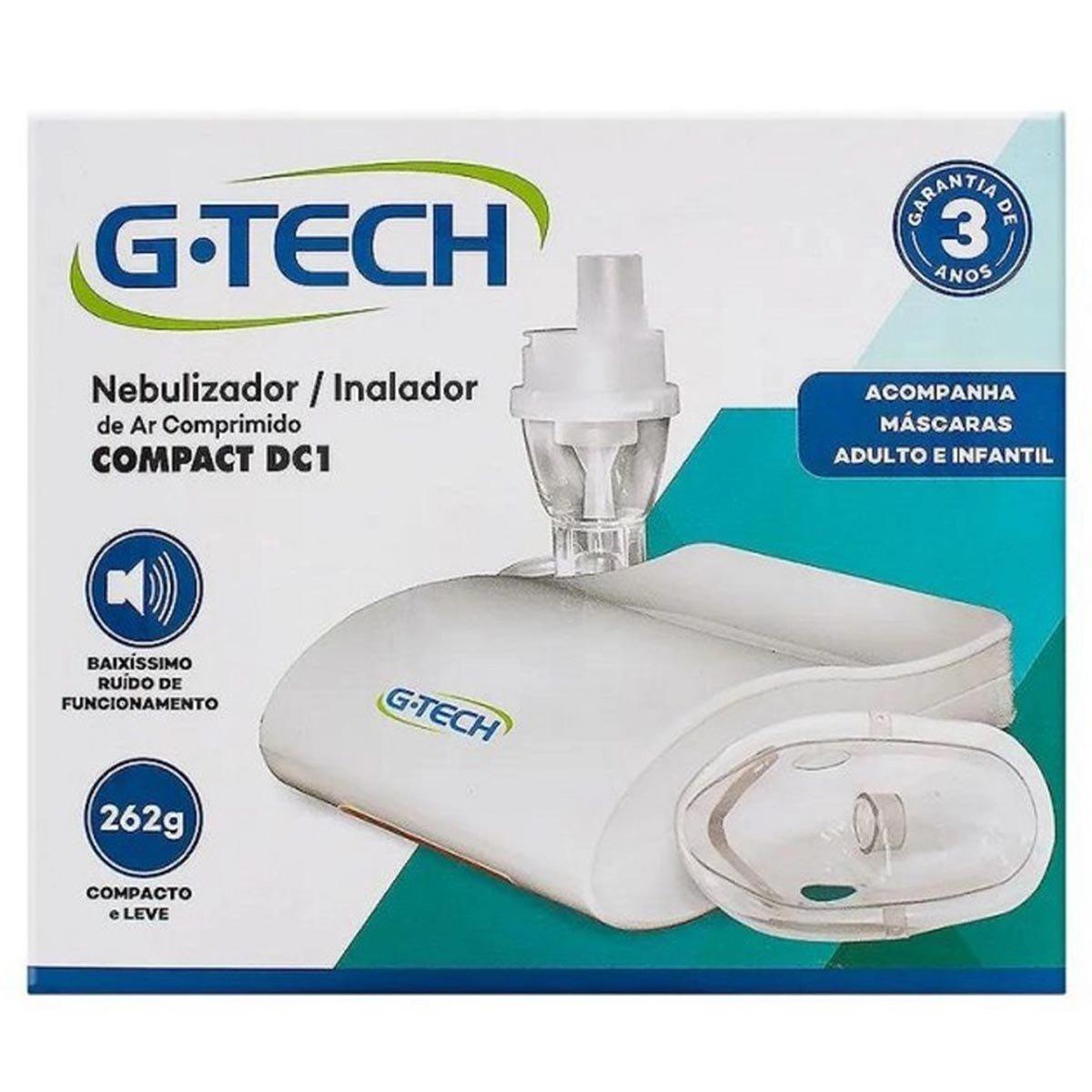Nebulizador e Inalador de Ar Comprimido Compact Dc1 G-Tech - 3