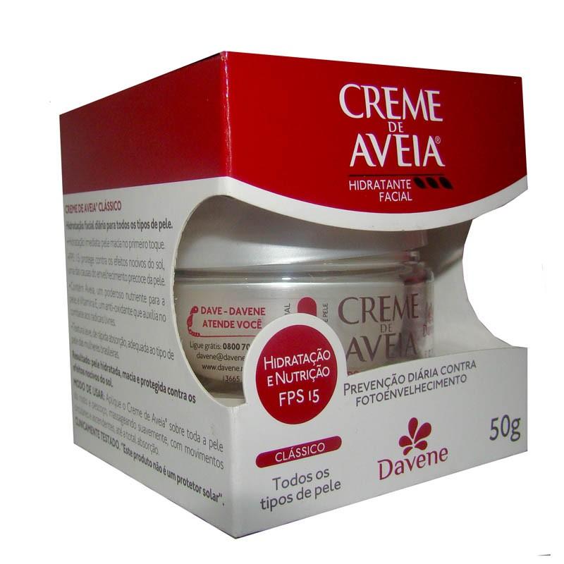 CREME HIDRATANTE FACIAL DAVENE AVEIA CLASSICO PARA TODOS OS TIPOS DE PELE 50G - 1