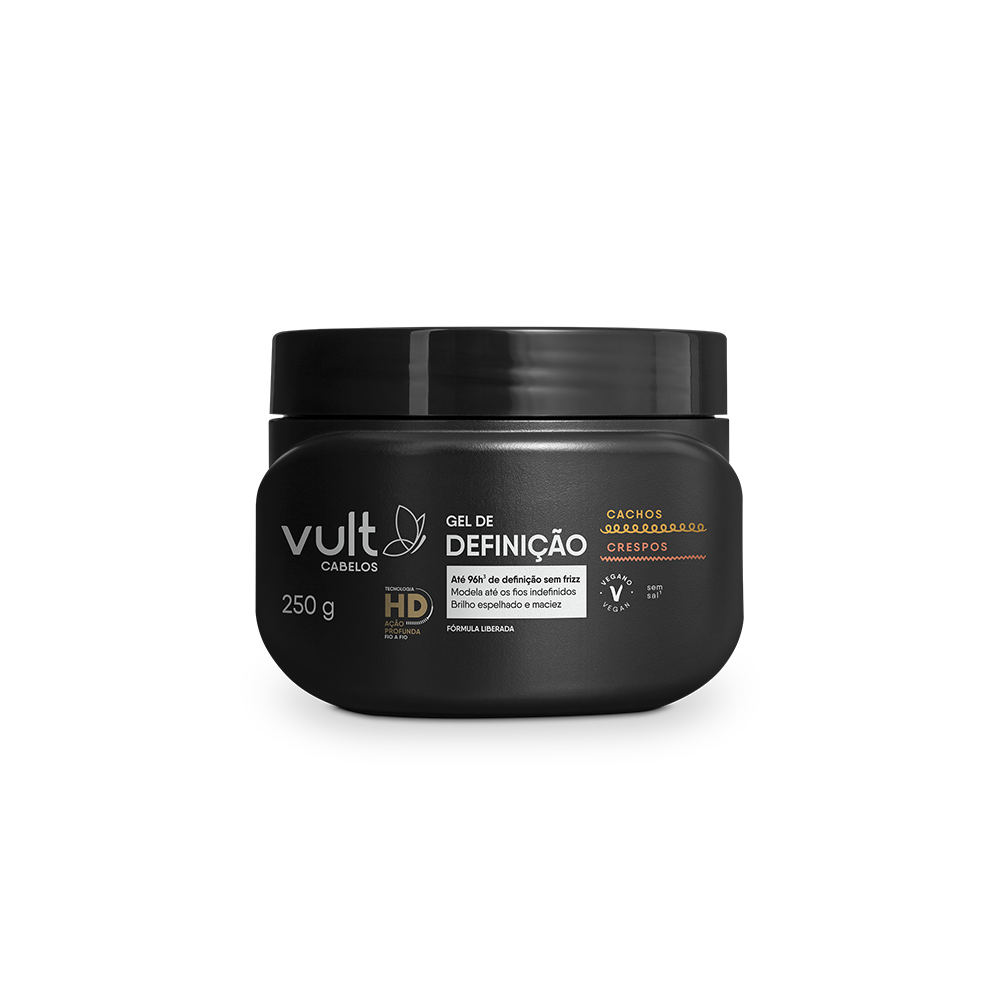 Gel de Definição Vult Cabelos Cachos e Crespos 250g - 1