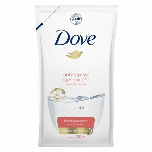 REFIL SABONETE LÍQUIDO DOVE ANTI-STRESS ÁGUA MICELAR 200ML - 1