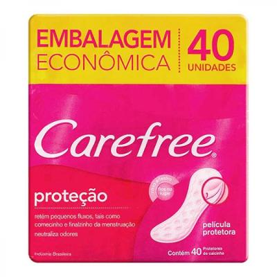 PROTETOR DIÁRIO CAREFREE PROTEÇÃO COM PERFUME 40 UNIDADES